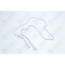 Adressinauha HOPEINEN A4 adressille. Pituus 870mm tupsuineen. (50 kpl / ps)