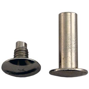 Kirjansidontaruuvi 15 mm niklattu (100kpl/ps.)