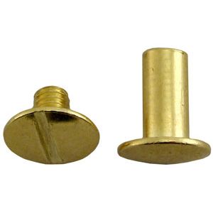 Kirjansidontaruuvi 10 mm messinki (100kpl/ps.)