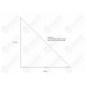 Kolmiotarratasku 170mm x 170mm