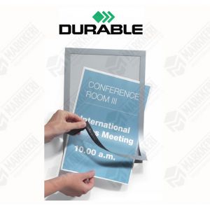 tarratasku Durable magneettisulkijalla A4 hopea kehys ( 2 kpl / pkt)