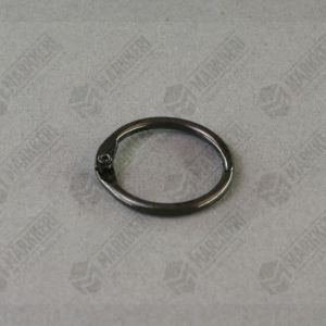 25mm avainrengas saranalla (musta) (20 kpl / ps)