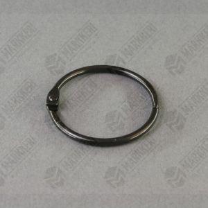 38mm avainrengas saranalla (musta) (20 kpl / ps)