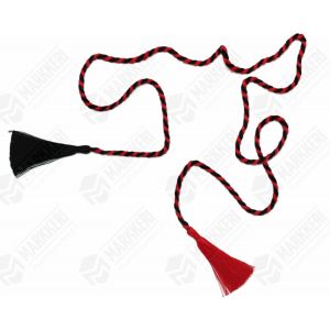 Adressinauha PUNAMUSTA A4 adressille. Pituus 870mm tupsuineen. (50 kpl / ps)