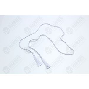 Adressinauha HOPEINEN A4 adressille. Pituus 870mm tupsuineen. (50 kpl / ps)